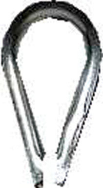 Campbell Galvanized Zinc Wire Rope Thimble 1/4 in. L