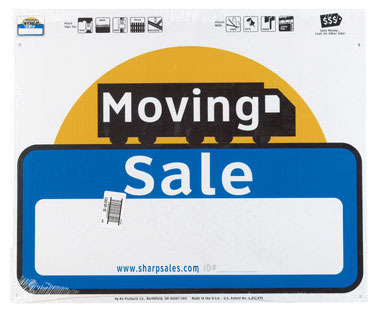 Moving Sale Sign 20x24