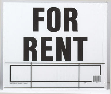 SIGN FOR RENT 20X24"BRKT