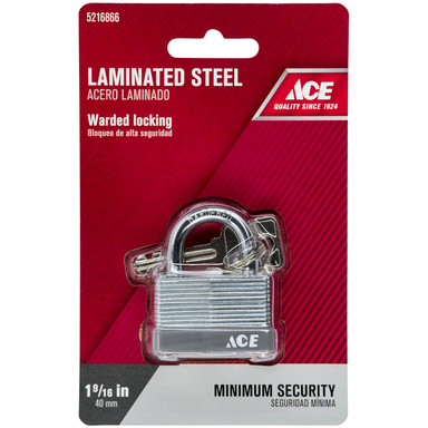 PADLOCK 1-1/2" STEELWARD