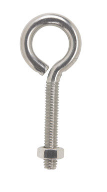 Hampton 5/16 in. S X 3-1/4 in. L Stainless Stainless Steel Eyebolt Nut Included