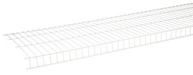 WIRE SHELF 8X16" WHT