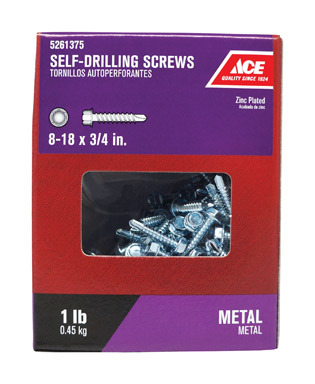 Screw Sds Hex #8-18x3/4"
