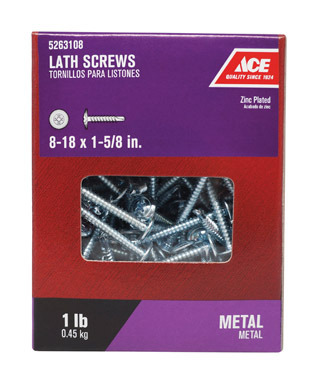 8 X 1-5/8" LATH SCREW TAPPNG 1LB