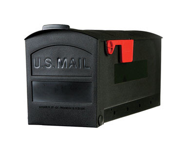 Medium Black Rural Mailbox