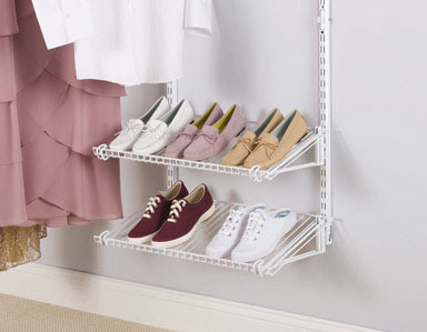 SHOE SHELVES RUBBERMAID