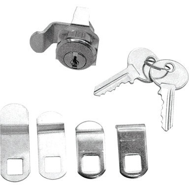 GN 119.3 Cerrojos de leva de acero para puerta, con jaladeras en U para  gabinete, funcionamiento con llave de dado