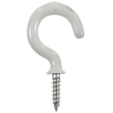 HOOK CUP 7/8"P WHT CD6
