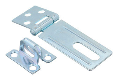 HASP FXD STPL 3-1/4" ZN