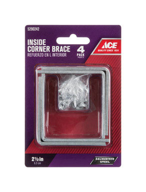 CORNR BRACE2-1/2"GALV4PK