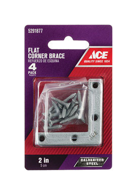 CORNER BRACE FLAT 2"GALV