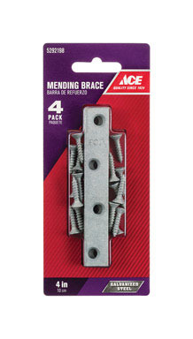 MENDING BRACE 4X5/8"GALV