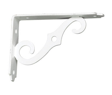 SHELFBRACKET ORN 5X3-1/2" WHITE