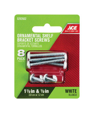 SCREWS 1/2 & 1-1/2" WHT