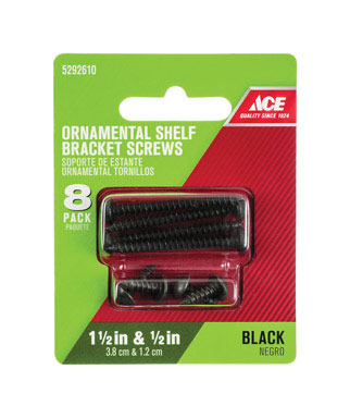 SCREWS 1/2 & 1-1/2" BLK