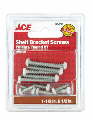 Screws #7x1-1/2"wht