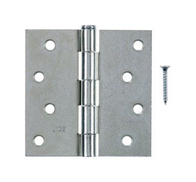 4" Steel Pin Broad Hinge Zinc