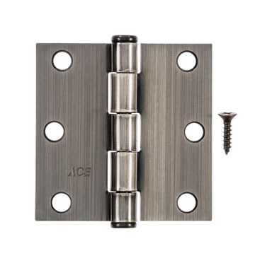 HINGE RES SQ 3" AB