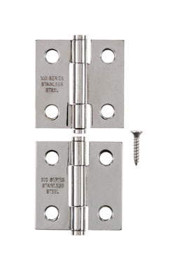 Narrow Hinge Rpn 1-1/2" Ss 2pk