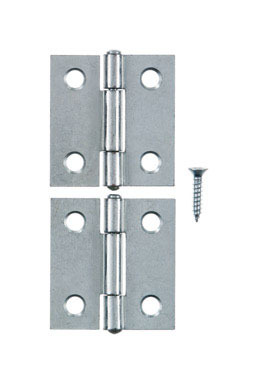 2pk 1-1/2" Narrow Hinge Zinc