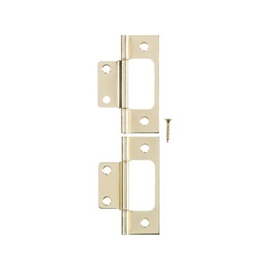 2PK 3" Non-Mortise Hinge Brass