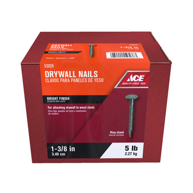 NAILS DRYWALL RING 5# BOX