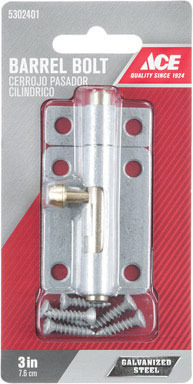 BARREL BOLT 3" GALV
