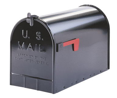 Black T3 Rural Mailbox