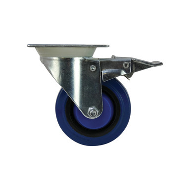 SWIVEL CASTER 4"BRAKEBLU