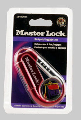 BACKPACK LOCK ASST COLOR