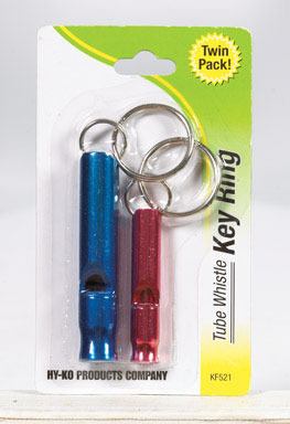 KEY RING 2 TUBE WHISTLE