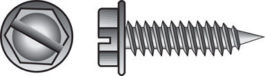 SCREW HWH SLT10X3/4BX100