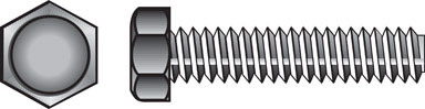 HEX TAP BOLT 3/8X1.5 100