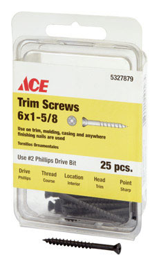 SCRW TRIM PH6X1-5/8 CD25