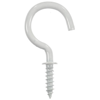 HOOK CUP 7/8"P WHT CD8