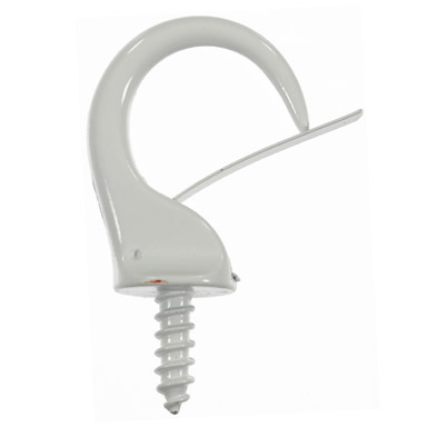 Safety Cup Hook 1.38" Wht