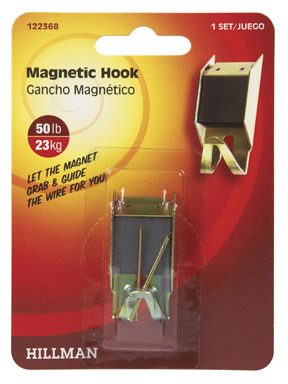 Hillman AnchorWire Brass-Plated Magnetic Picture Hanger 50 lb 1 pk