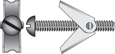 TOGGLE BOLT RH 1/4X3 CD6