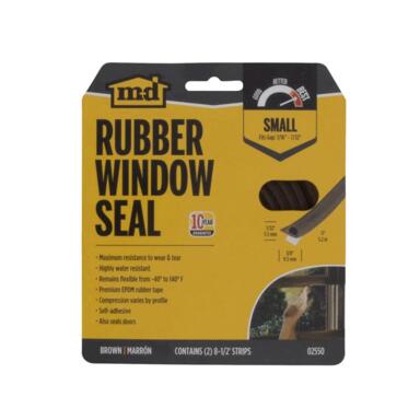 7/32x17' WEATHER STRIP W&D BWN