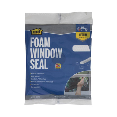 Foam Window Seal 1/2"x17'  Wh