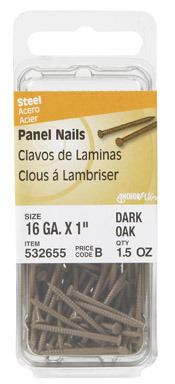 Dark Oak Panel Nail 1" 1-1/2oz