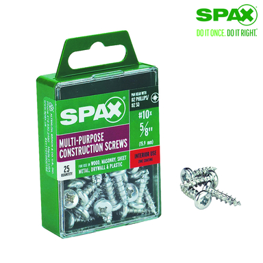 SCRW SPAX PH 10X5/8 BX25