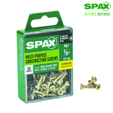 SCRW SPAX FH6X5/8YLWBX50