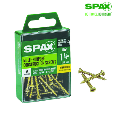 SCRW SPAX FH6X1.25YLBX35