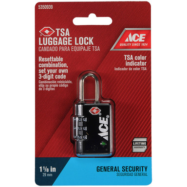 Luggage Lock 1-1/8" 1pk
