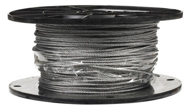 Campbell Chain Galvanized Galvanized Steel 3/32 in. D X 500 ft. L Aircraft Cable