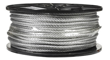 Campbell Chain Galvanized Galvanized Steel 3/16 in. D X 250 ft. L Aircraft Cable