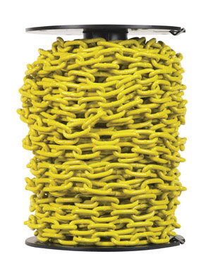 CHAIN COIL 3/16" YLW POLY FT