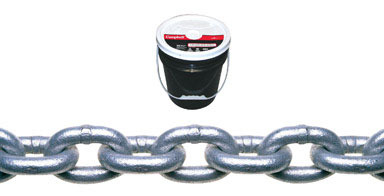 CHAIN COIL 1/4" GAL 141'