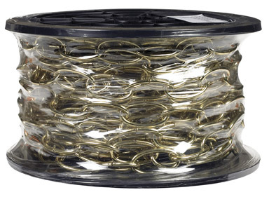 Campbell Chain 10 Brass Glo Metal Decorative Chain 0.14 in. D 1.21 in.